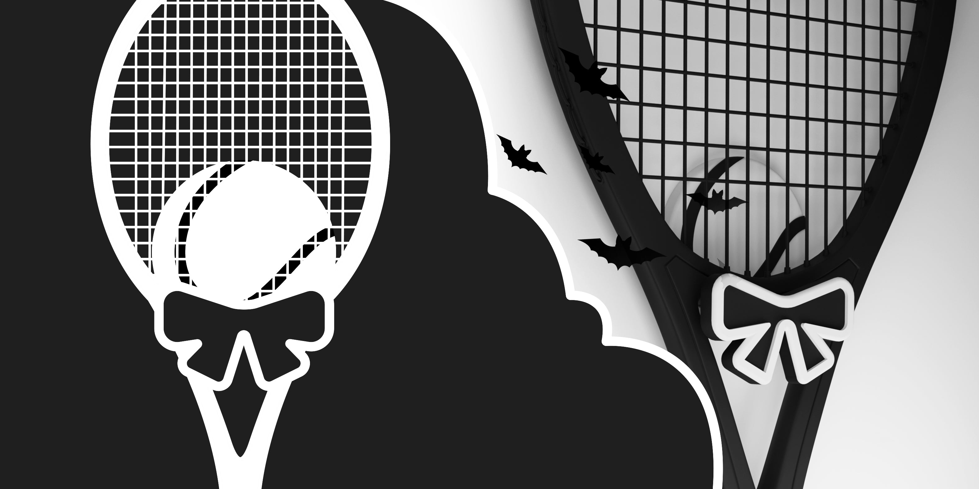 Tennis Racquet Holder - Halloween Series