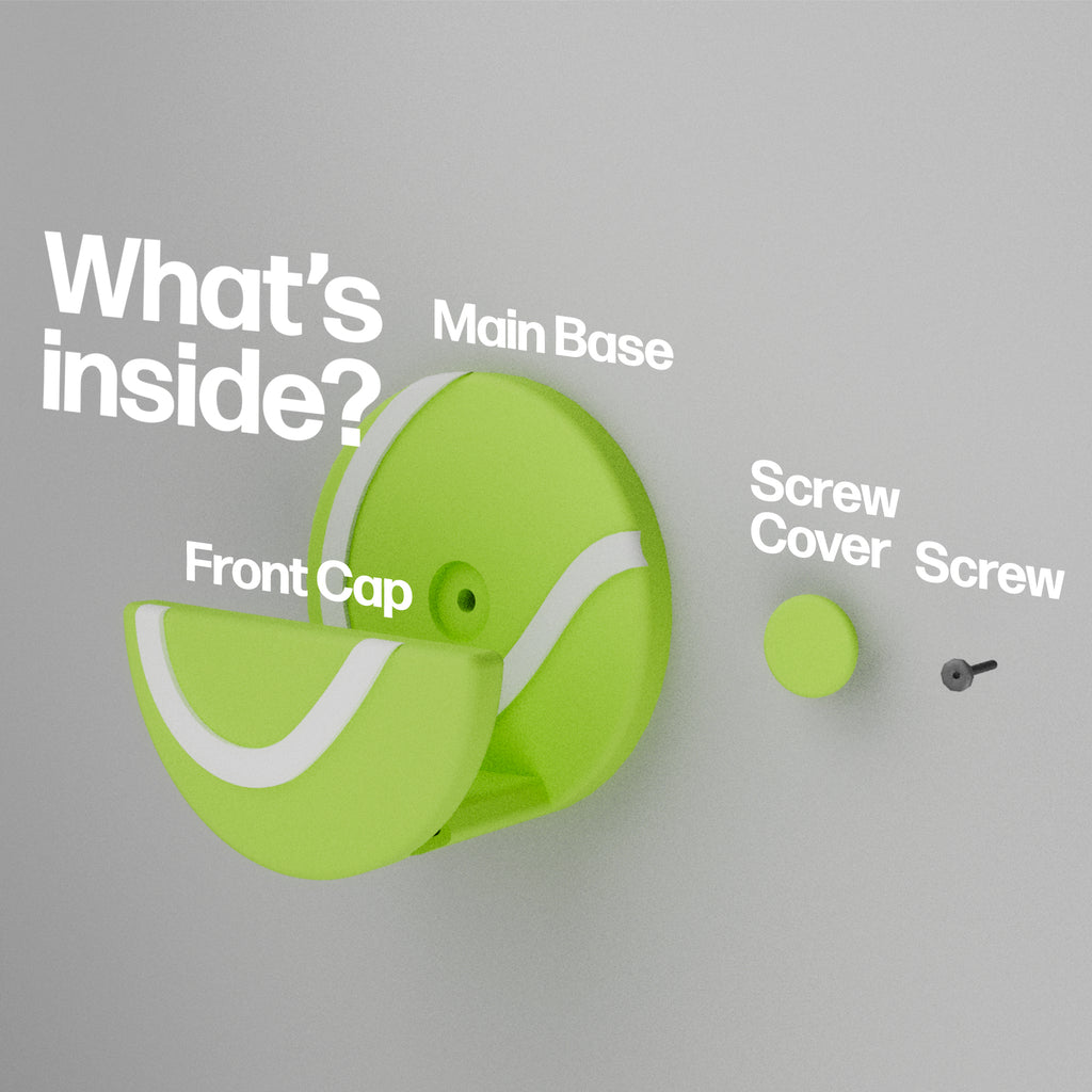 Tennis Racquet Holder - Wall Mounted
