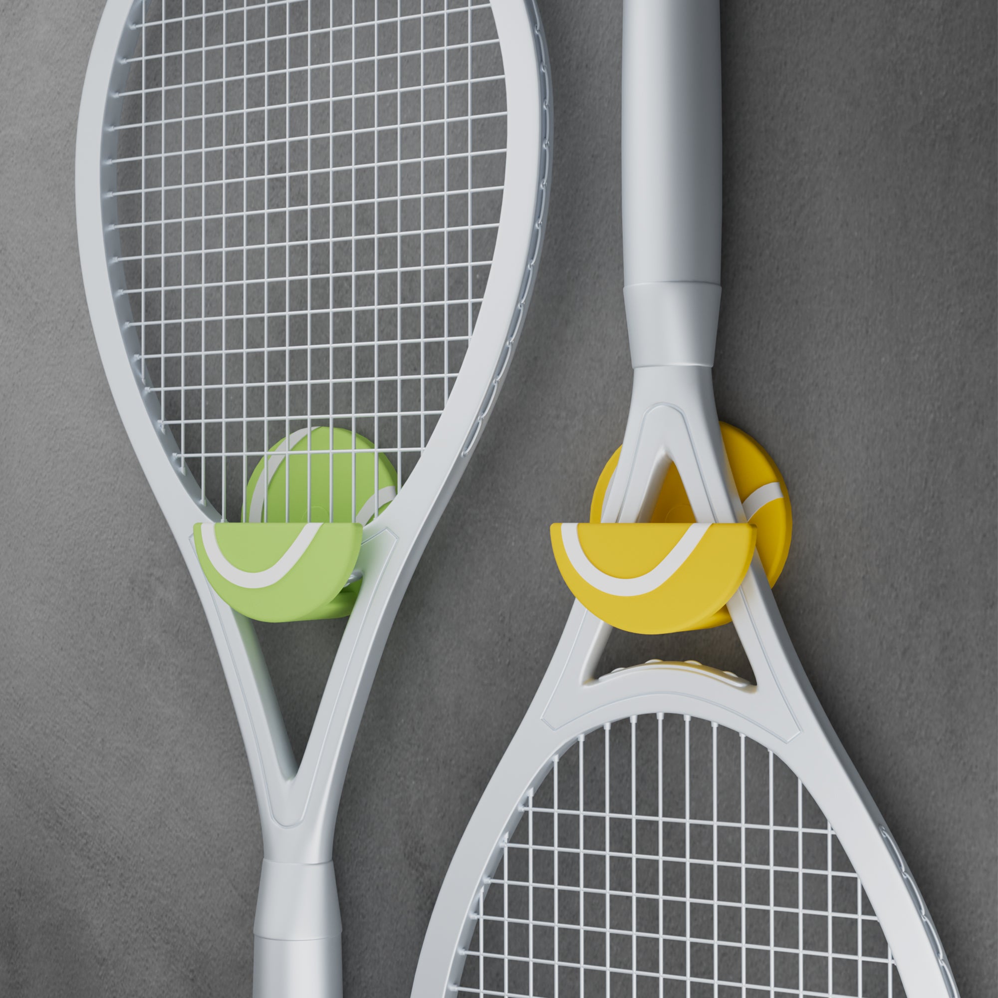 Tennis Racquet Holder - Wall Mounted