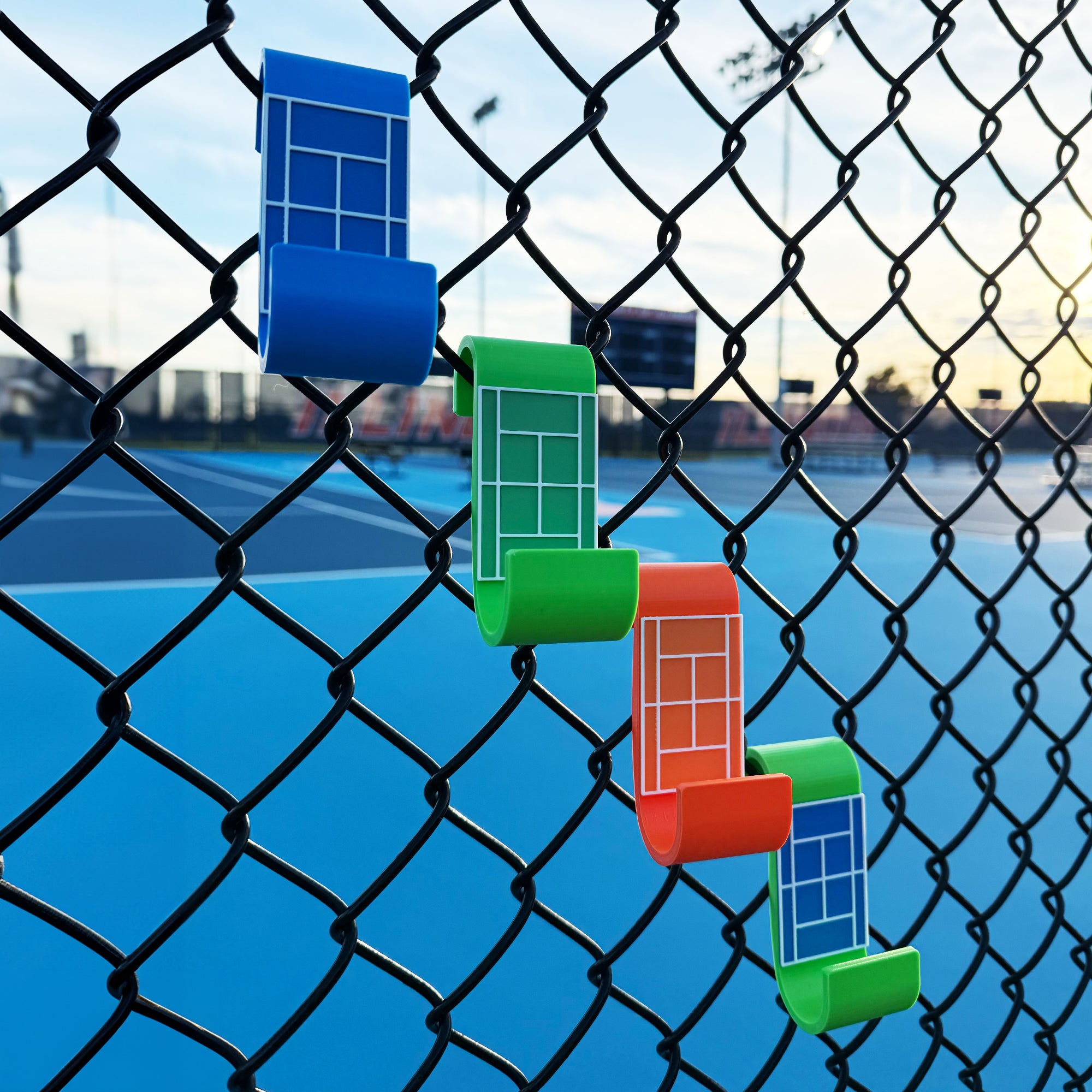 Tennis Racquet Holder - Fence Hanger