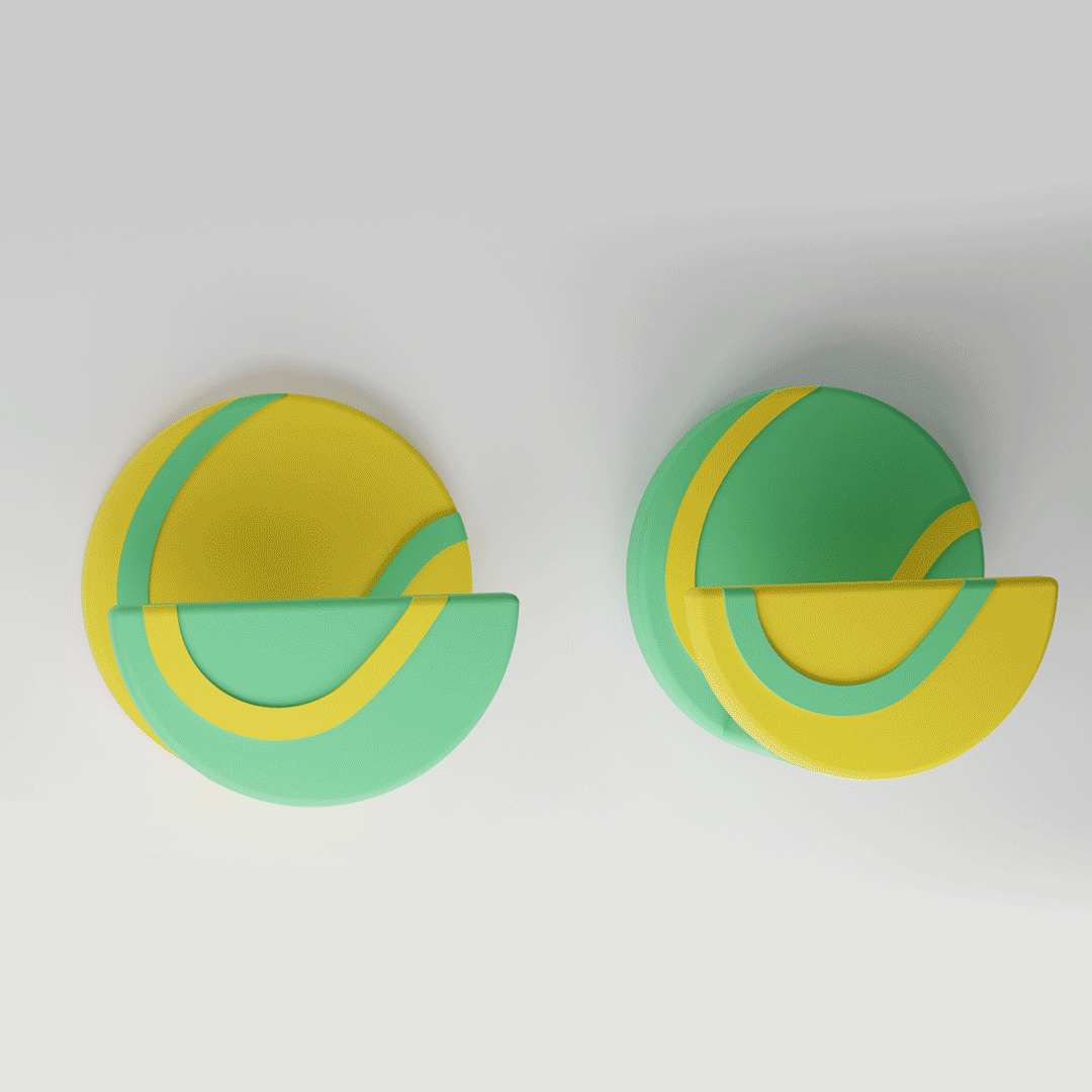 Tennis Racquet Holder Set - Pair of Two