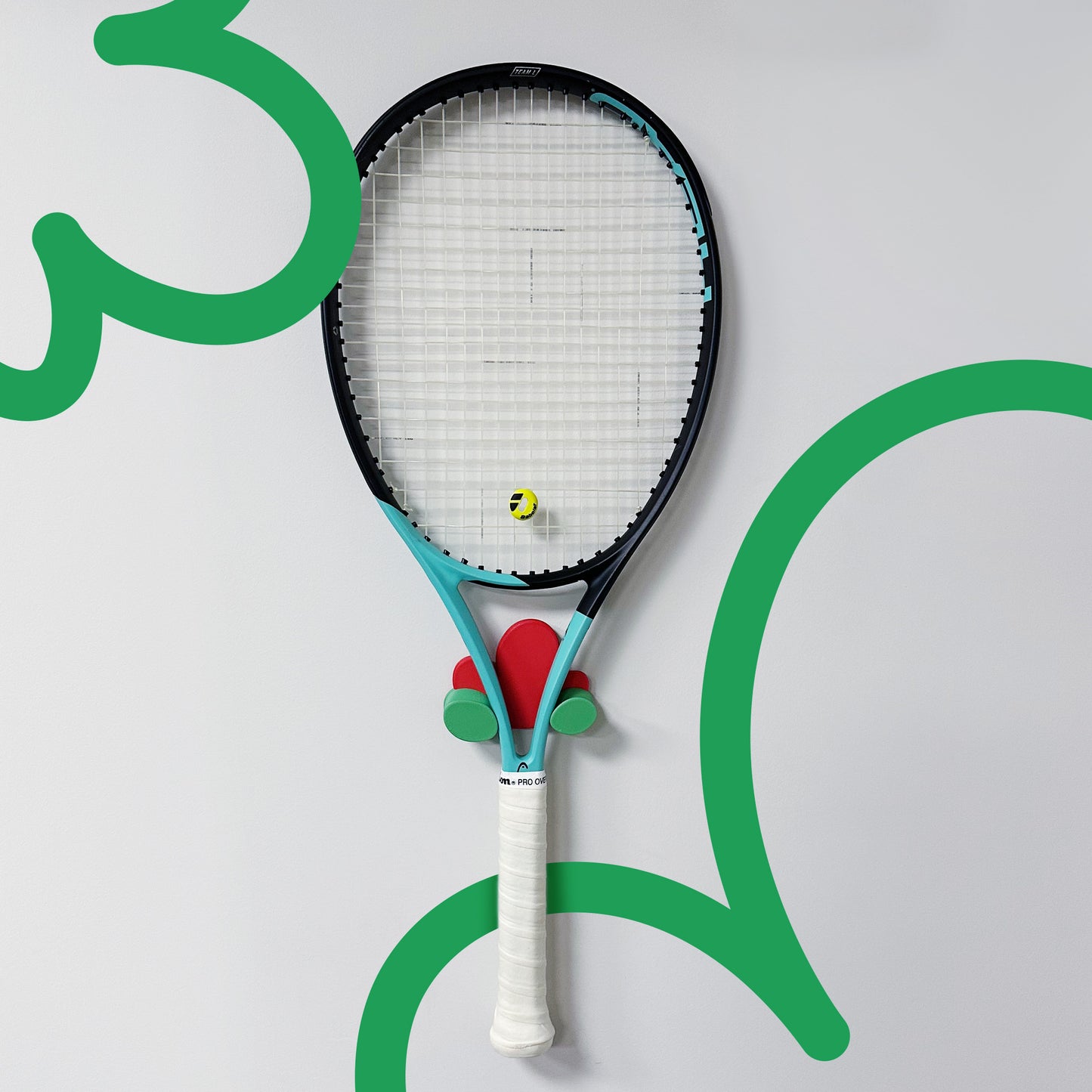 Tennis Racquet Holder - Abstract