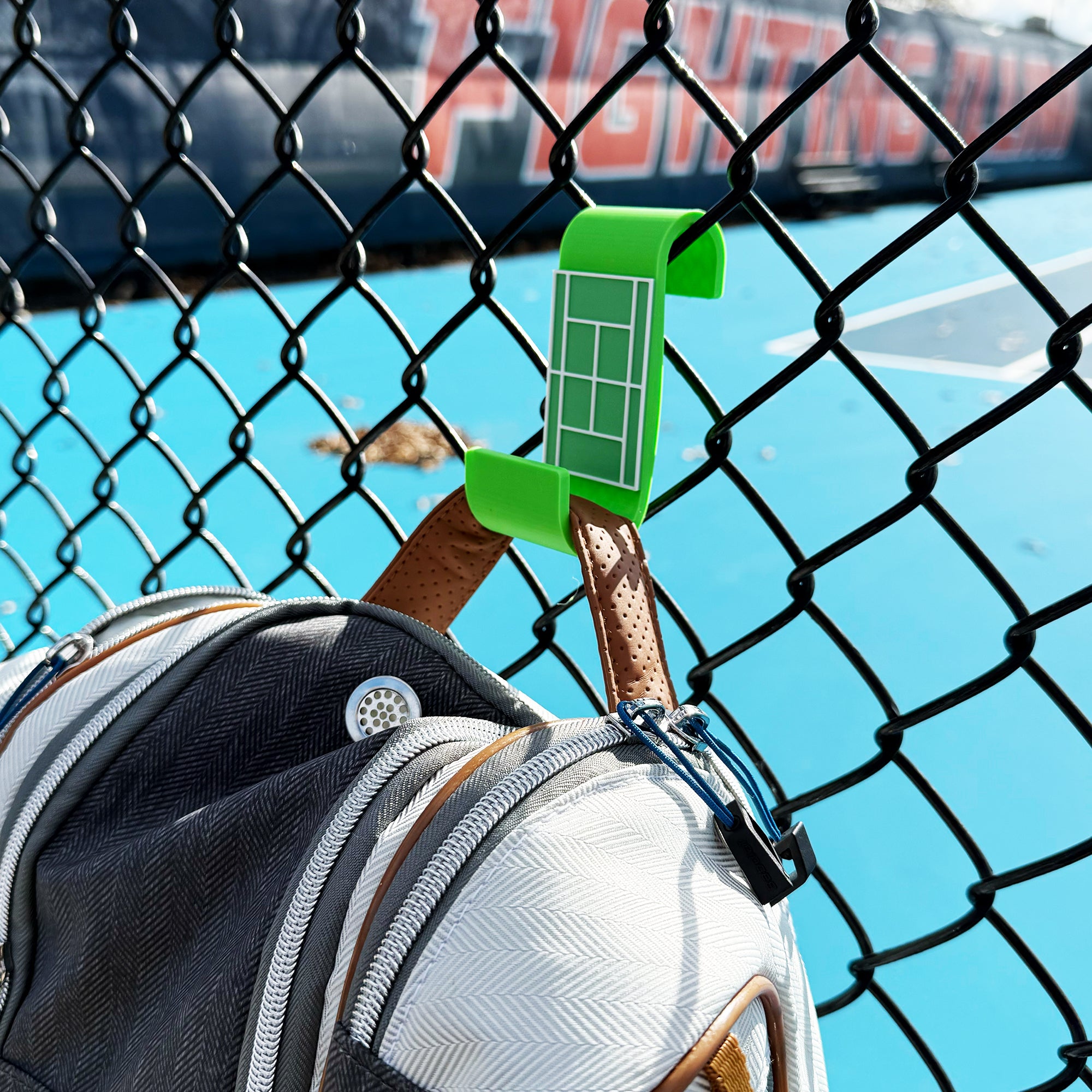 Tennis Racquet Holder - Fence Hanger